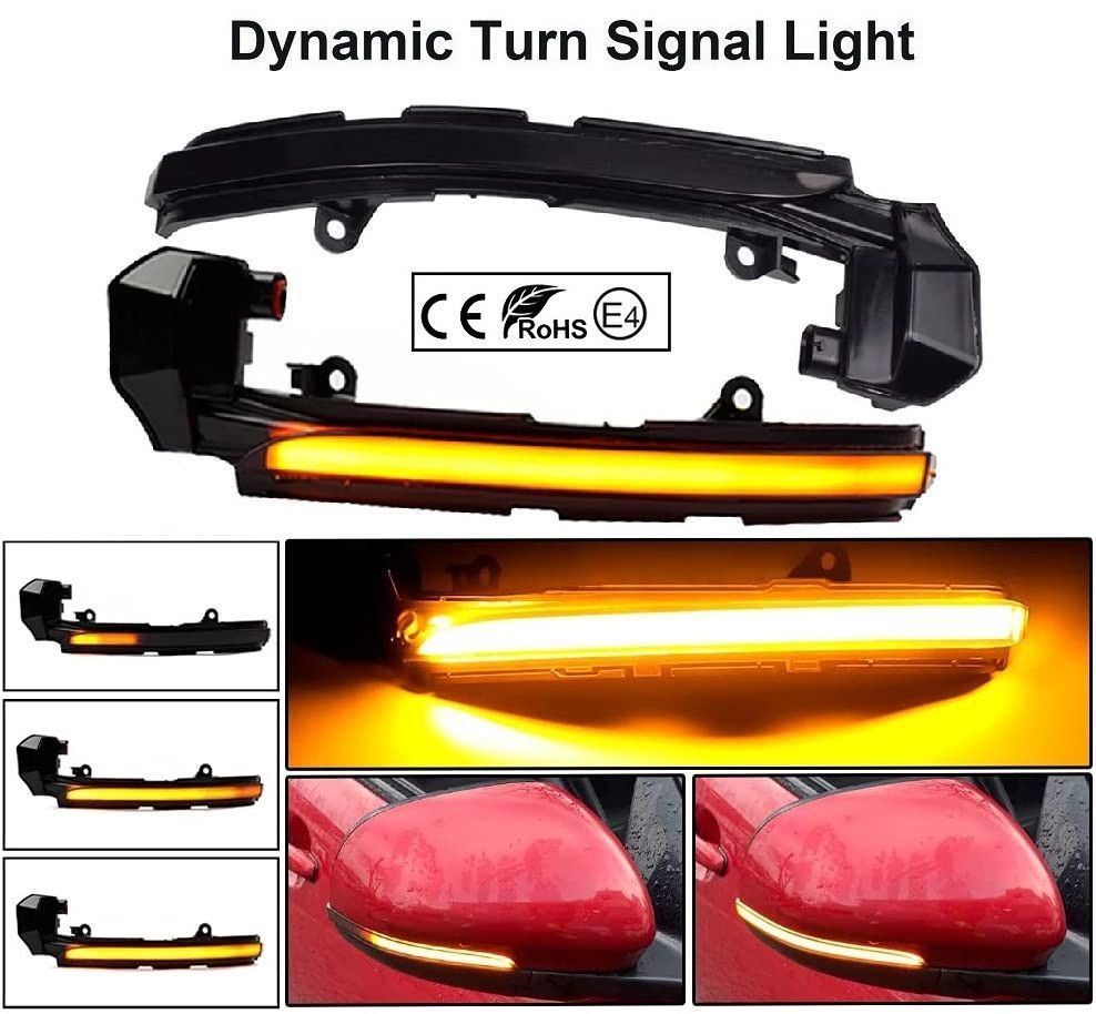 LED BOCNI DYNAMIC MIGAVCI U RETROVIZORU, TIPSKI - JAGUAR - SMOKE LENS PL2104M28 Beograd Zemun